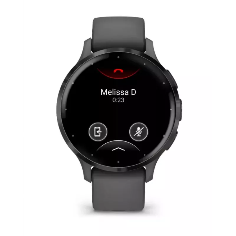 Viedpulkstenis GARMIN Venu 3S — 41 mm pelēks polimēra korpuss, 1,2 collu AMOLED, 10 dienu akumulators, 5 ATM