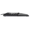 Vadu ergonomiska pilnizmēra tastatūra Cherry KC 4500 ERGO Melna USB QWERTY UK 109 taustiņi izliekts izkārtojums plaukstu balsts 1,8 m kabelis