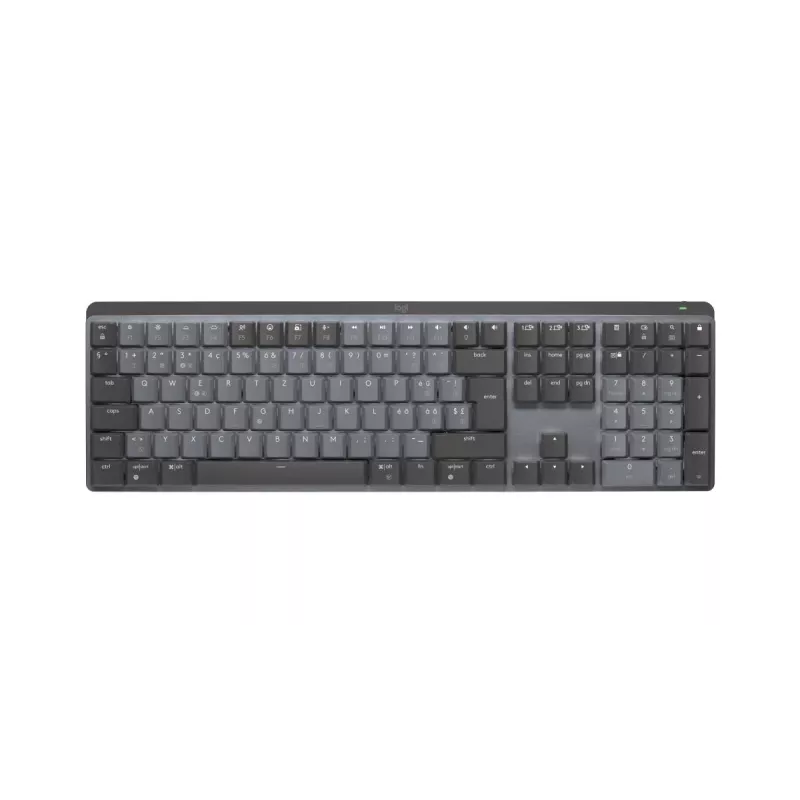 LOGITECH MX Mechanical bezvadu apgaismota veiktspējas tastatūra - Graphite Suisse Qwertz
