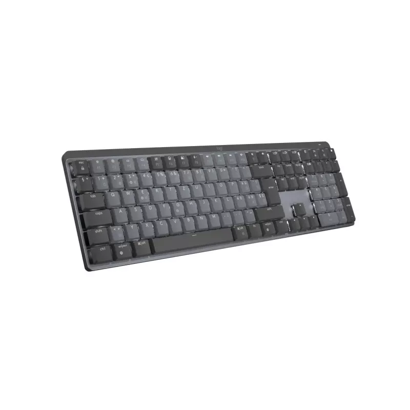 LOGITECH MX Mechanical bezvadu apgaismota veiktspējas tastatūra - Graphite Suisse Qwertz