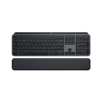 LOGITECH Mx Keys S Klaviatūra ar plaukstas balstu, grafīta krāsa, QWERTZ, Šveices