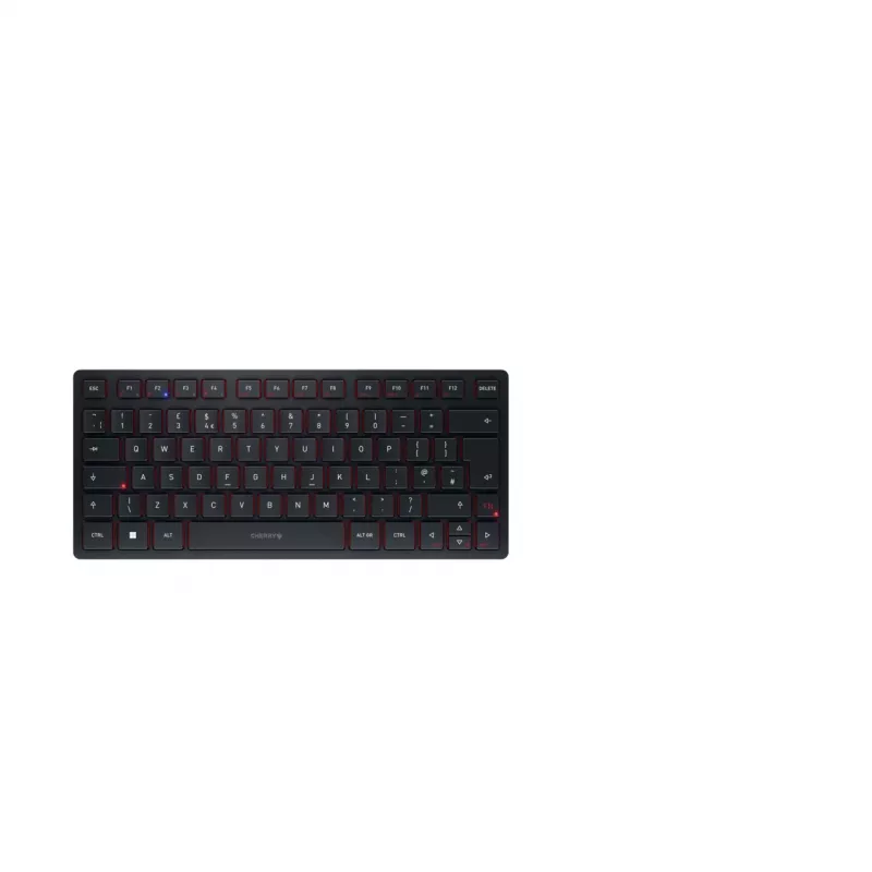 CHERRY KW 9200 MINI klaviatūra Universāla USB + RF Wireless + Bluetooth QWERTY UK angļu Melna