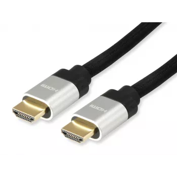 Equip HDMI 2.1 īpaši ātrdarbīgs kabelis, 10 m, AM/AM, 10 m, HDMI A tips (standarta), HDMI A tips (standarta), 3D, audio atgriezes kanāls (ARC), melns