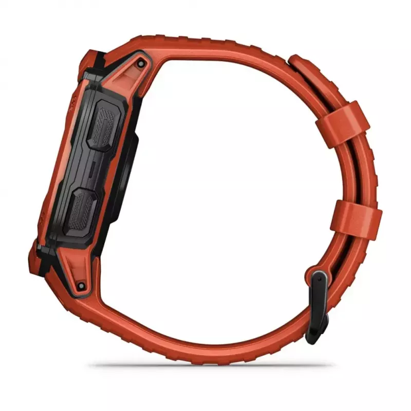 Viedpulkstenis GARMIN Instinct 2X Solar — sporta pulkstenis, 50 mm polimēra korpuss, saules uzlāde, GPS (GPS/GLONASS/Galileo), 10 ATM, silikona siksniņa