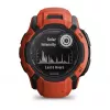 Viedpulkstenis GARMIN Instinct 2X Solar — sporta pulkstenis, 50 mm polimēra korpuss, saules uzlāde, GPS (GPS/GLONASS/Galileo), 10 ATM, silikona siksniņa
