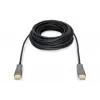 DIGITUS HDMI AOC hibrīda optiskās šķiedras savienojuma kabelis, A tips M/M, 30m UHD 4K@60Hz, CE, melns