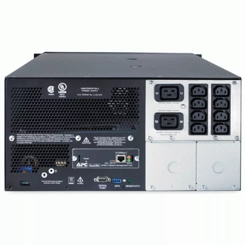 APC Smart-UPS SUA5000RMI5U - 5000VA, 8x C13, 2x C19 izeja, NMC, Rackmount/Tower