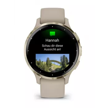 GARMIN INTERNATIONAL Venu 3S - 41mm - viedpulkstenis ar siksnu - franču - pelēks