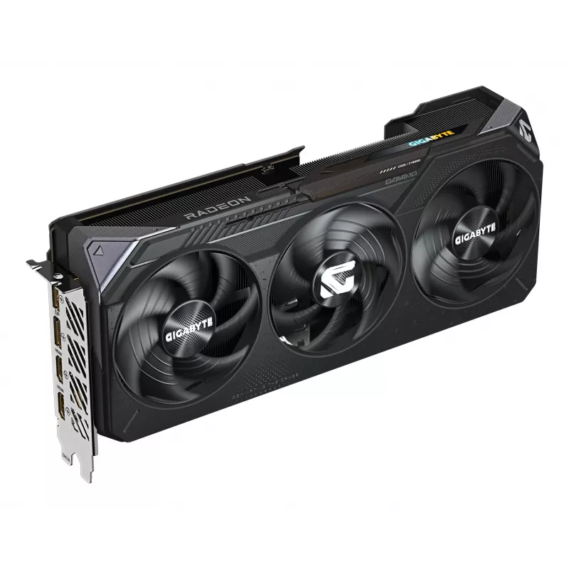 GIGABYTE Radeon RX 9070 XT GAMING 16G grafiskā karte - 16GB GDDR6, 256bit, PCI-E 5.0, 2970 MHz kodola frekvence, 2 x DisplayPort 2.1a, 2 x HDMI 2.1b, GV-R9070XTGAMING-16GD