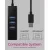 ICY BOX IB-HUB1419-LAN USB 3.2 Gen 1 (3.1 Gen 1) Type-A Melns