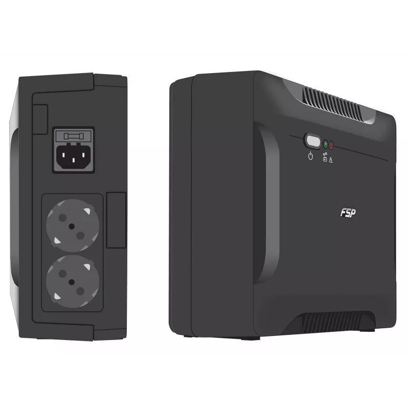 FSP Nano 800 nepārtrauktās barošanas avots (UPS) Rezerves (Offline) 0.8 kVA 480 W 2 AC kontaktligzdas