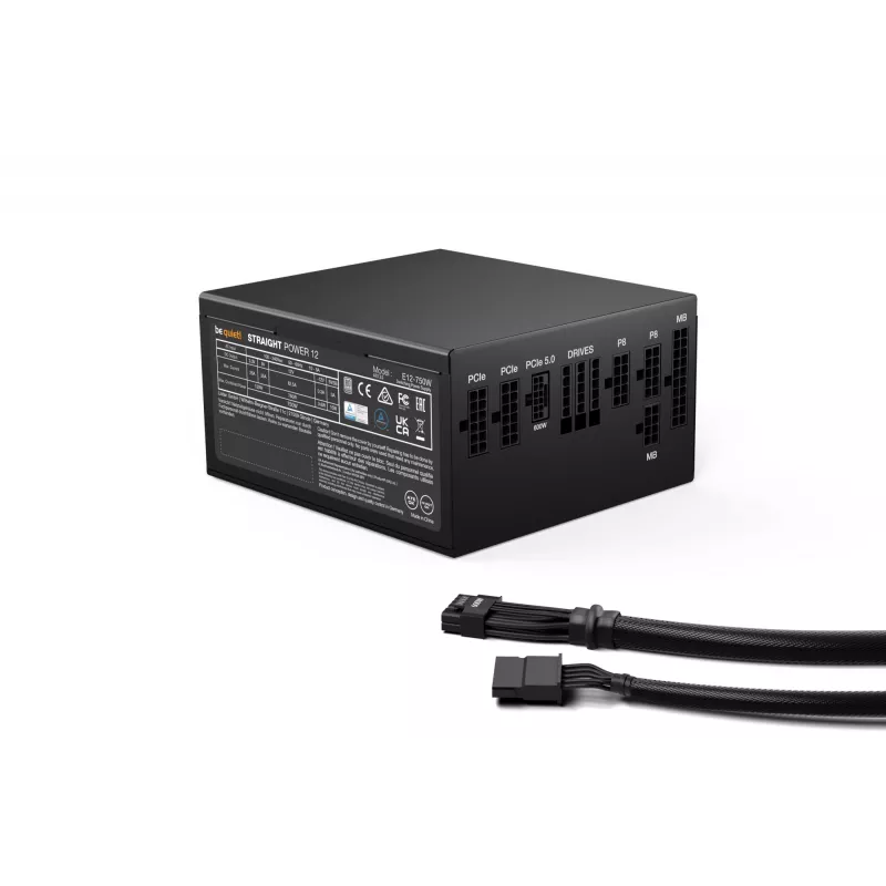be quiet Straight Power 12 barošanas bloks 750 W 20+4 kontaktu ATX ATX Melns