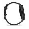 GARMIN INTERNATIONAL Venu 3 - Slate nerūsējošā tērauda rāmis ar melnu korpusu un silikona siksniņu - 45 mm