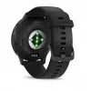 GARMIN INTERNATIONAL Venu 3 - Slate nerūsējošā tērauda rāmis ar melnu korpusu un silikona siksniņu - 45 mm