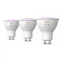 Philips Hue White and colour ambience GU10 – viedais prožektors – (3 iepakojumā)