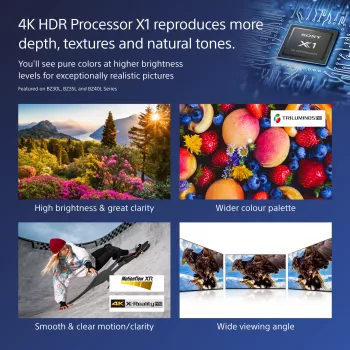 Sony FW-75BZ40L Signage displejs Digitālās izkārtnes plakanais panelis 190,5 cm (75 collas) LCD Wi-Fi 700 cd/m² 4K Ultra HD Melns Android 24/7