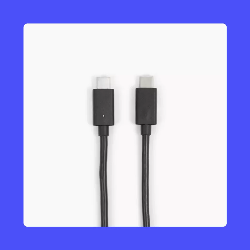 Owl Labs USB C vīrišķais–USB C vīrišķais kabelis ierīcei Meeting Owl 3 (16 pēdas / 4,87 m) USB kabelis, melns