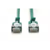 DIGITUS plāns komutācijas kabelis - CAT6A - F-FTP - 3m - Zaļš