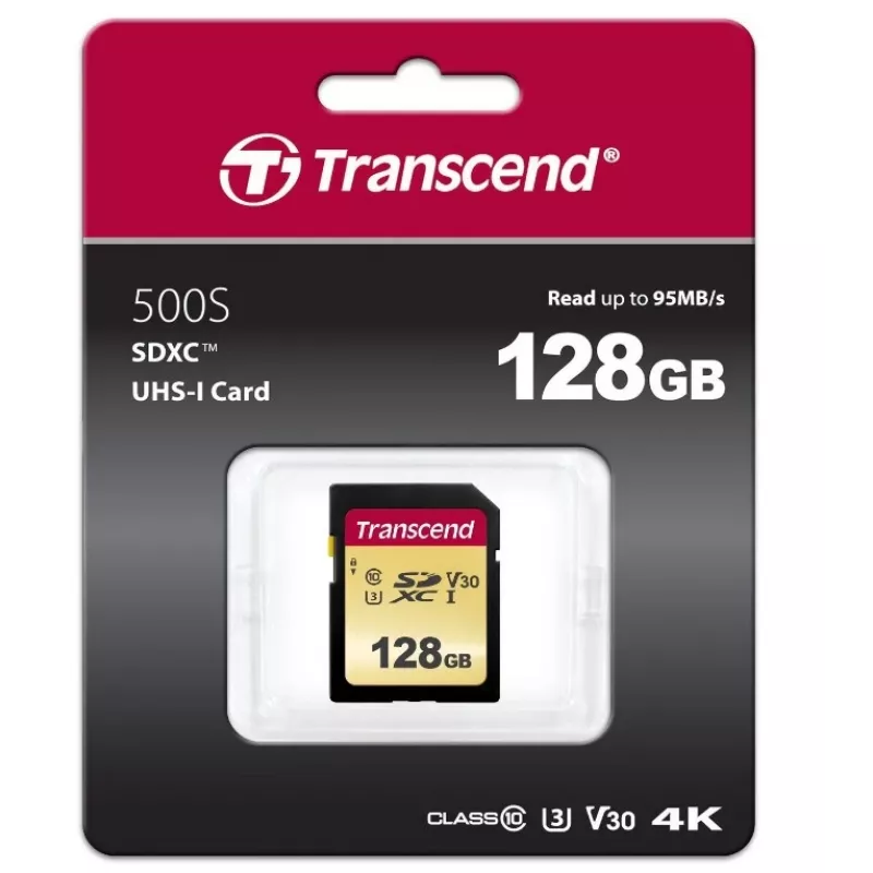 Zibatmiņa Transcend 128 GB SDXC UHS-I 500S