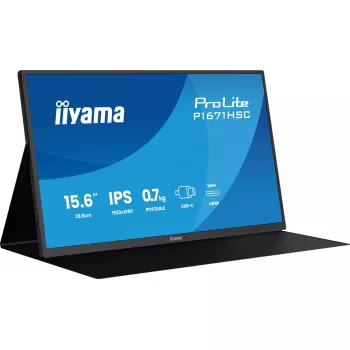 iiyama ProLite P1671HSC-B1 datora monitors 39,6 cm (15,6 collu) 1920 x 1080 pikseļi Full HD LED Melns