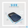 HP Z3700 Blue bezvadu pele, abpusēja, optiska, RF bezvadu, 1200 DPI, zila
