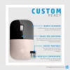 HP Z3700 Blue bezvadu pele, abpusēja, optiska, RF bezvadu, 1200 DPI, zila