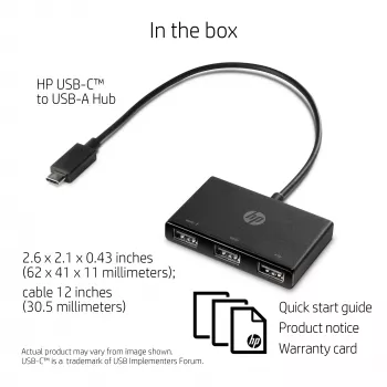 HP USB-C uz USB-A centrmezgls