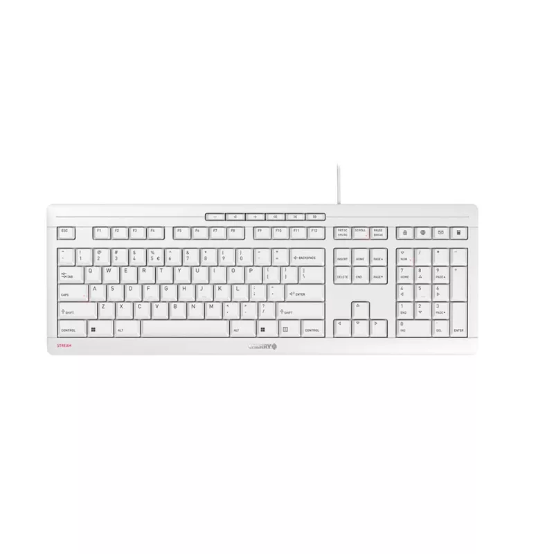 Contour Design STREAM tastatūra birojam USB QWERTY US English balta
