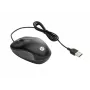HP USB Travel Mouse, ambidextrs, optiskais, USB Type-A, 1000 DPI, melns