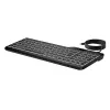 HP 405 daudzlietotāju fona apgaismojuma vadu tastatūra, pilna izmēra (100%), vadu, USB, membrānas, melna