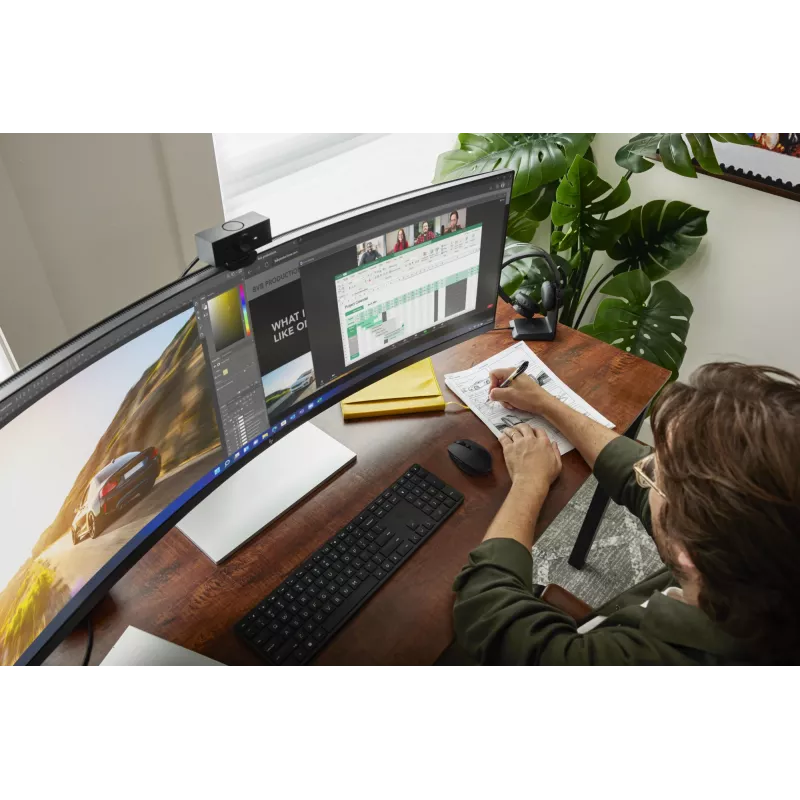 HP 455 Programmējama bezvadu tastatūra, pilna izmēra (100%), bezvadu, RF bezvadu, membrānas, melna