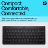 Kompakta Bluetooth tastatūra HP 355 — bezvadu mehāniskie taustiņi, melna, 0,34 kg