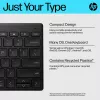 Kompakta Bluetooth tastatūra HP 355 — bezvadu mehāniskie taustiņi, melna, 0,34 kg