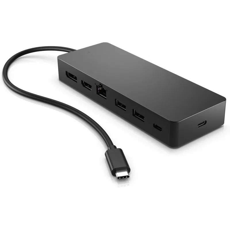 HP Universal USB-C Multiport Hub USB 3.2 Gen 1 Type-C Melns