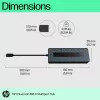 HP Universal USB-C Multiport Hub USB 3.2 Gen 1 Type-C Melns
