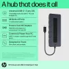 HP Universal USB-C Multiport Hub USB 3.2 Gen 1 Type-C Melns
