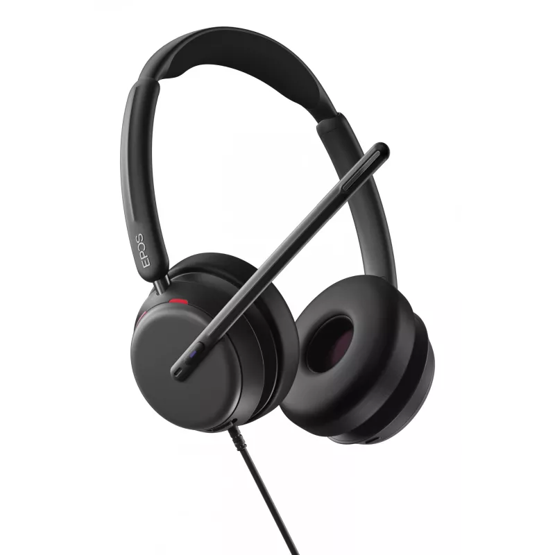 Lenovo 4Z21P85373 austiņas/headset Vadu galvas saite Birojs/Zvanu centrs USB Type-C / USB Type-A Melns