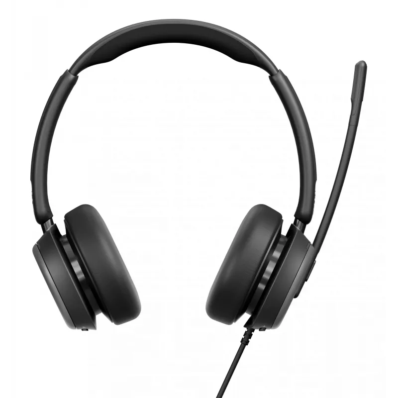 Lenovo 4Z21P85373 austiņas/headset Vadu galvas saite Birojs/Zvanu centrs USB Type-C / USB Type-A Melns