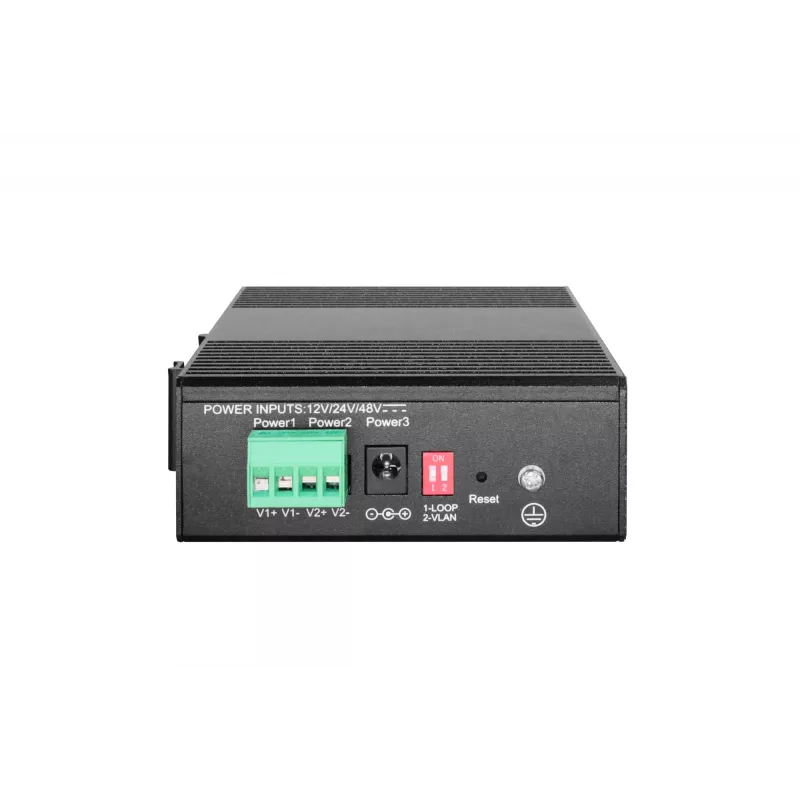 LevelOne Hilbert 6-Port Industrial Gigabit PoE Smart Lite Switch, 2 x SFP, 4 PoE Outputs, 802.3at/af PoE