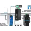 LevelOne Hilbert 6-Port Industrial Gigabit PoE Smart Lite Switch, 2 x SFP, 4 PoE Outputs, 802.3at/af PoE