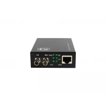 LevelOne RJ45 uz ST Gigabitu mediju pārveidotājs, vienmoda šķiedra, 1310nm, 20km