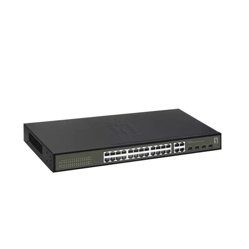 Pārvaldāms slēdzis LevelOne Hilbert 28 portu Gigabit Smart Lite