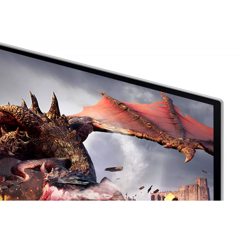 Samsung G80SD datora monitors 81,3 cm (32 colli) 3840 x 2160 4K Ultra HD OLED Sudrabs