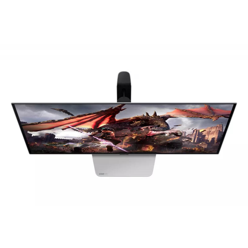 Samsung G80SD datora monitors 81,3 cm (32 colli) 3840 x 2160 4K Ultra HD OLED Sudrabs