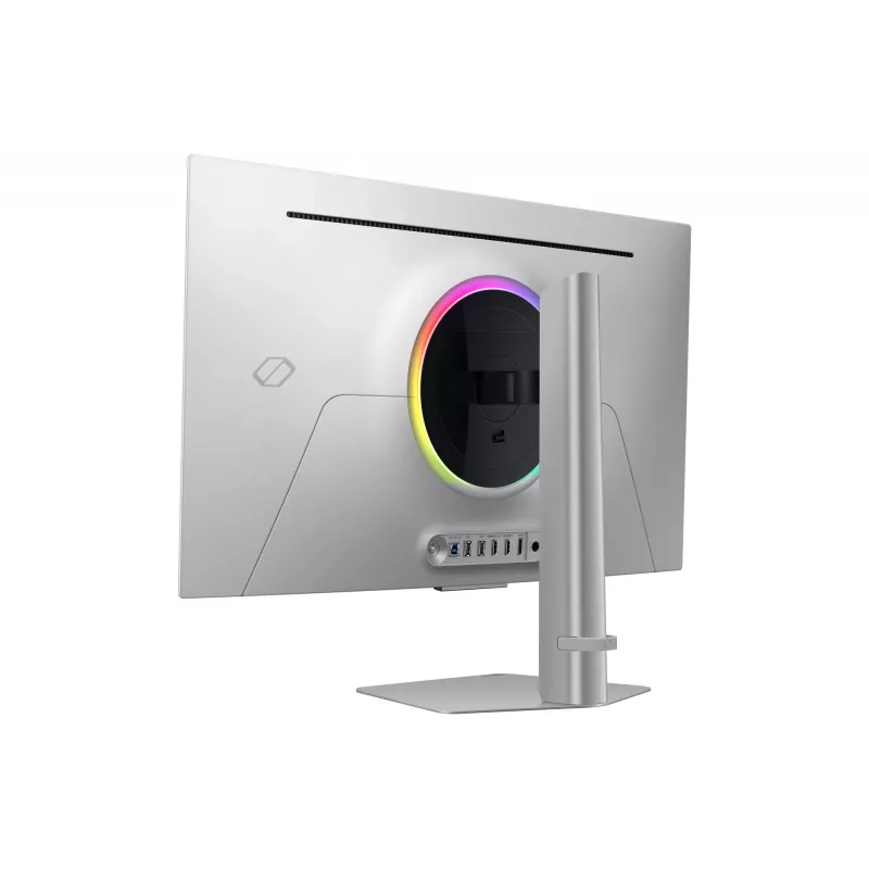 Samsung G80SD datora monitors 81,3 cm (32 colli) 3840 x 2160 4K Ultra HD OLED Sudrabs