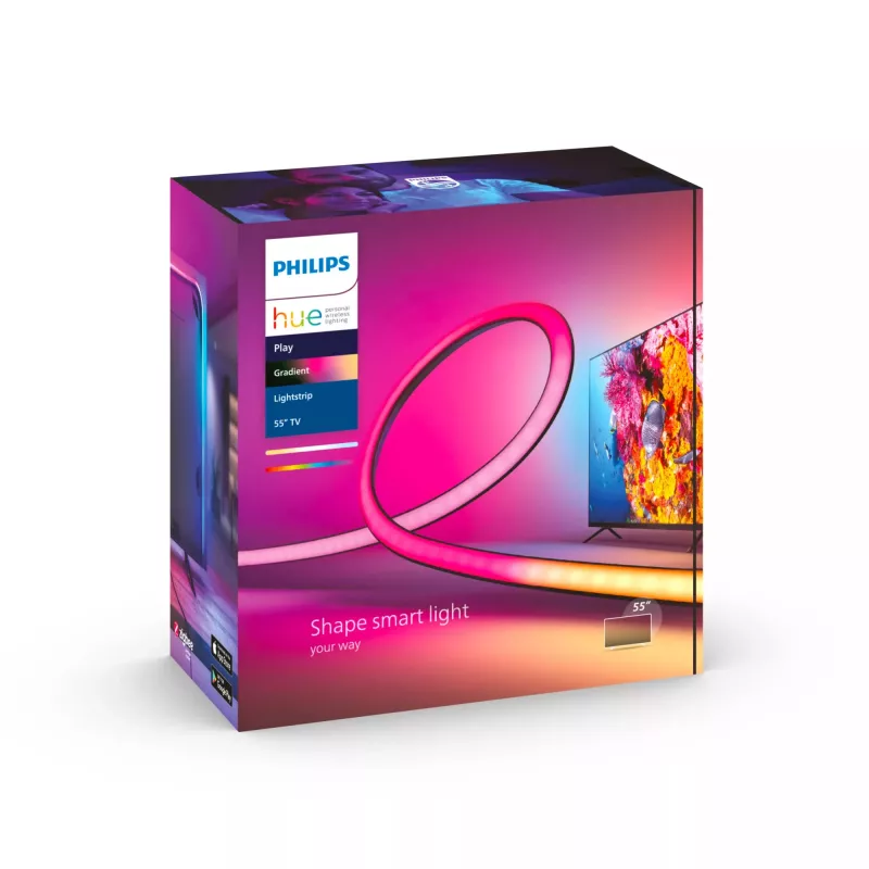Philips Hue balta and colour ambience Play gradient lightstrip 55 inch