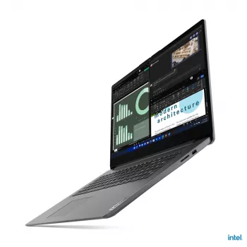 Lenovo V17 G4 IRU Intel® U U300 klēpjdators 43,9 cm (17,3 collu) Full HD 8 GB DDR4-SDRAM 512 GB SSD Wi-Fi 6 (802.11ax) Windows 11 Home vācu pelēks