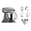Virtuves kombains KITCHENAID Artisan 300 W 4,8 L Nerūsējošā tērauda bļoda Sudrabs