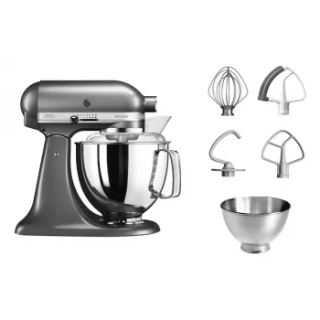 Virtuves kombains KITCHENAID Artisan 300 W 4,8 L Nerūsējošā tērauda bļoda Sudrabs