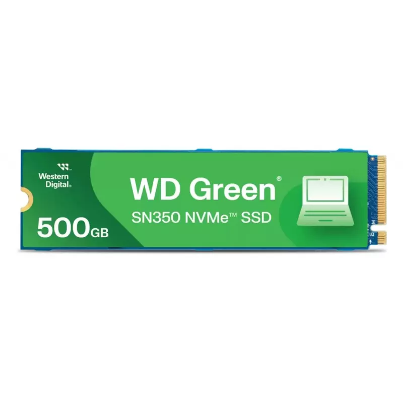 WESTERN DIGITAL SSD - WD zaļa SN350 - 500GB - Pci-e Gen3 x4 - M.2 2280 - TLC